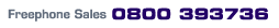 (0800) 393736 - Call Us Freephone